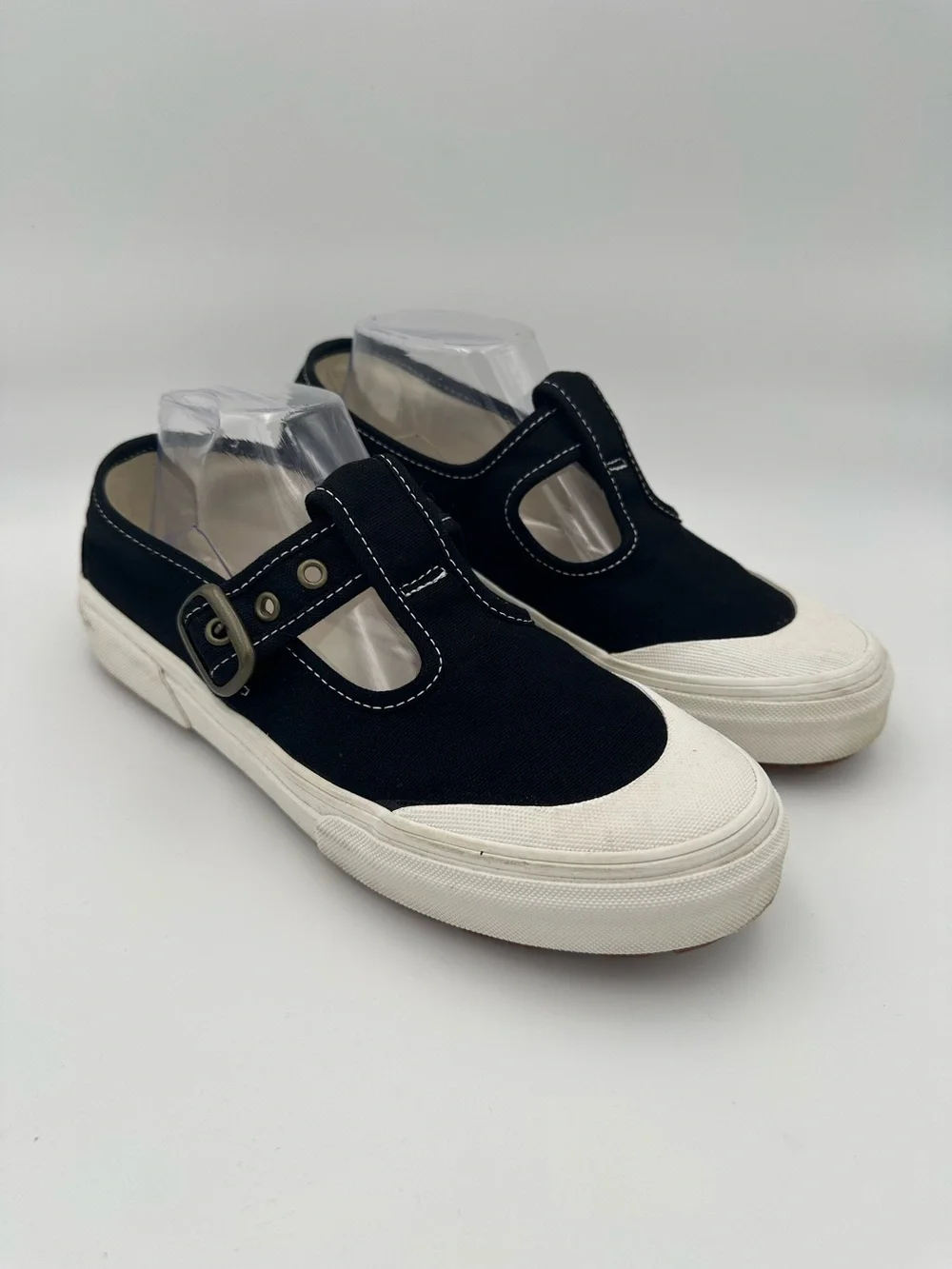 Vans Mary Jane Buckle Shoes Black W 9.5 M 8